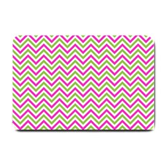 Mave,chevron,white,navi,purple Small Doormat  by nateshop