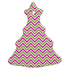 Mave,chevron,white,navi,purple Christmas Tree Ornament (two Sides) by nateshop