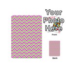 Mave,chevron,white,navi,purple Playing Cards 54 Designs (Mini) Back