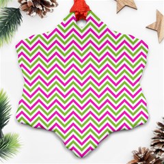 Mave,chevron,white,navi,purple Ornament (snowflake) by nateshop