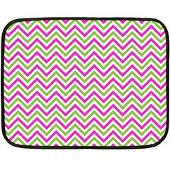 Mave,chevron,white,navi,purple Double Sided Fleece Blanket (mini)  by nateshop