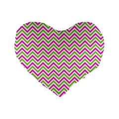 Mave,chevron,white,navi,purple Standard 16  Premium Heart Shape Cushions by nateshop