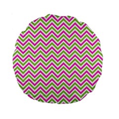 Mave,chevron,white,navi,purple Standard 15  Premium Round Cushions by nateshop