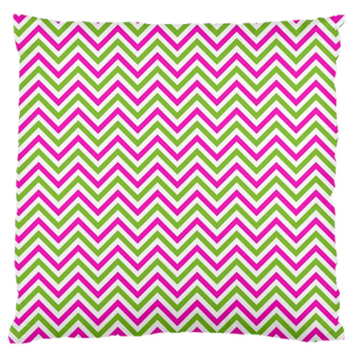 Mave,chevron,white,navi,purple Large Cushion Case (Two Sides)