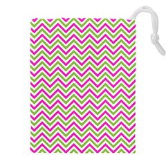 Mave,chevron,white,navi,purple Drawstring Pouch (5xl)