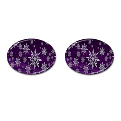 Star Christmas Cufflinks (oval) by nateshop