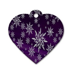 Star Christmas Dog Tag Heart (one Side) by nateshop