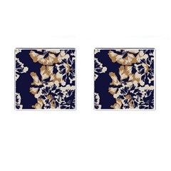 Illustration Abstract Flower Background Pattern Cufflinks (square) by Wegoenart