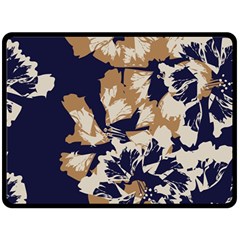 Illustration Abstract Flower Background Pattern Double Sided Fleece Blanket (large)  by Wegoenart