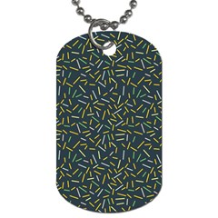 Abstract Pattern Sprinkles Sprinkle Dog Tag (one Side) by Wegoenart