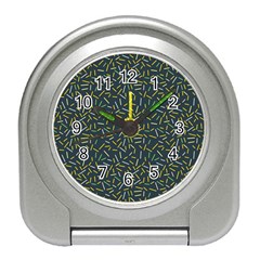 Abstract Pattern Sprinkles Sprinkle Travel Alarm Clock by Wegoenart