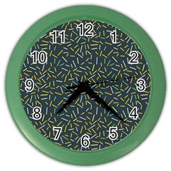 Abstract Pattern Sprinkles Sprinkle Color Wall Clock by Wegoenart