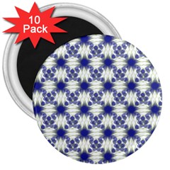 Background Pattern Texture Design 3  Magnets (10 Pack)  by Wegoenart