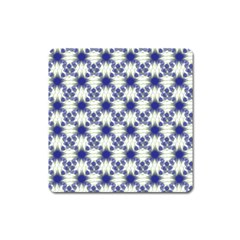 Background Pattern Texture Design Square Magnet by Wegoenart