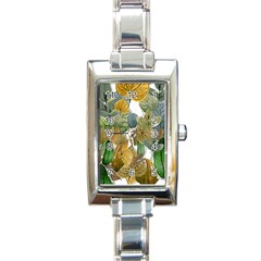 Illustration Sheet Autumn Color Drawing Rectangle Italian Charm Watch by Wegoenart