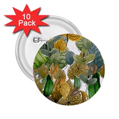 Illustration Sheet Autumn Color Drawing 2 25  Buttons (10 Pack)  by Wegoenart