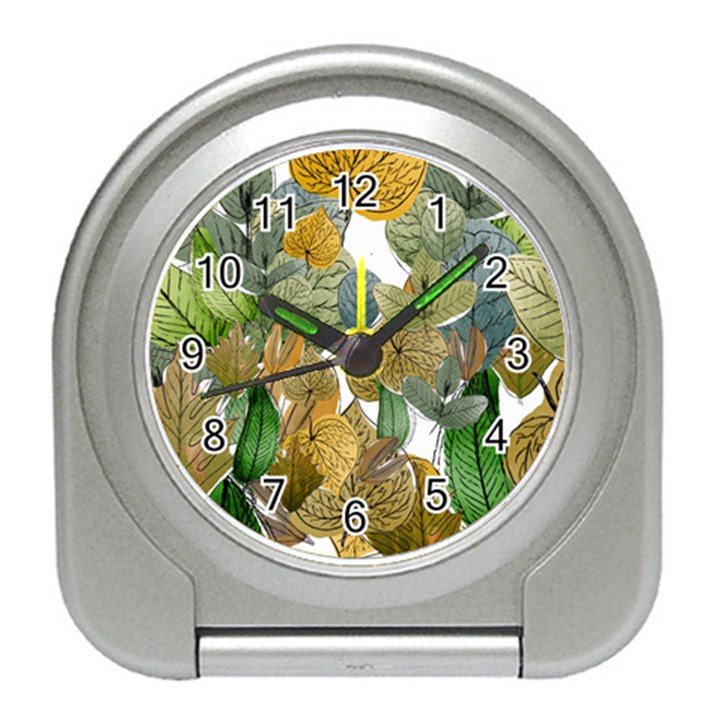 Illustration Sheet Autumn Color Drawing Travel Alarm Clock