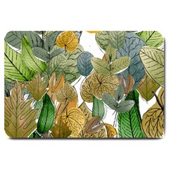 Illustration Sheet Autumn Color Drawing Large Doormat  by Wegoenart