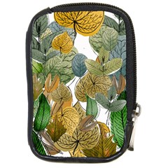 Illustration Sheet Autumn Color Drawing Compact Camera Leather Case by Wegoenart