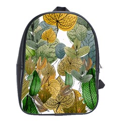 Illustration Sheet Autumn Color Drawing School Bag (large) by Wegoenart