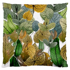 Illustration Sheet Autumn Color Drawing Large Cushion Case (one Side) by Wegoenart