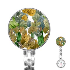 Illustration Sheet Autumn Color Drawing Stainless Steel Nurses Watch by Wegoenart