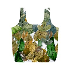 Illustration Sheet Autumn Color Drawing Full Print Recycle Bag (m) by Wegoenart