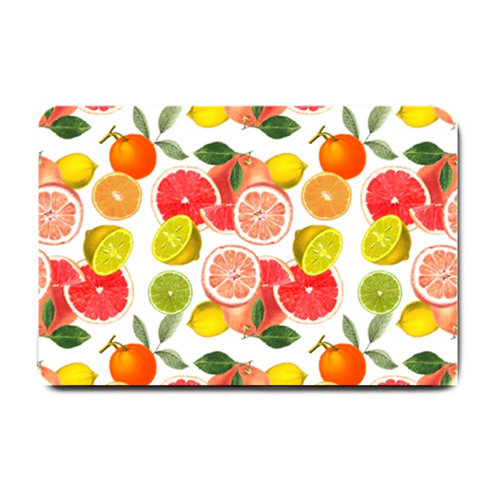 Citrus Fruit Seamless Pattern Small Doormat 