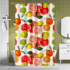 Citrus Fruit Seamless Pattern Shower Curtain 48  X 72  (small)  by Wegoenart