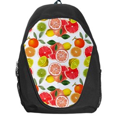 Citrus Fruit Seamless Pattern Backpack Bag by Wegoenart