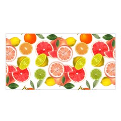 Citrus Fruit Seamless Pattern Satin Shawl 45  X 80  by Wegoenart