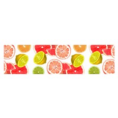 Citrus Fruit Seamless Pattern Oblong Satin Scarf (16  X 60 ) by Wegoenart