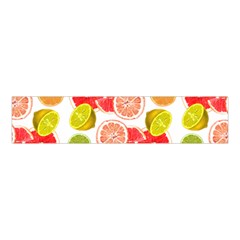 Citrus Fruit Seamless Pattern Velvet Scrunchie by Wegoenart