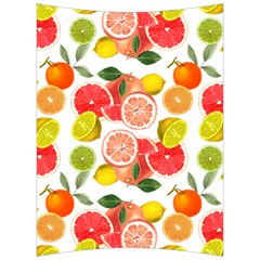 Citrus Fruit Seamless Pattern Back Support Cushion by Wegoenart