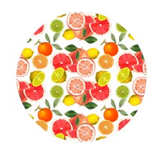 Citrus Fruit Seamless Pattern Mini Round Pill Box (pack Of 5) by Wegoenart