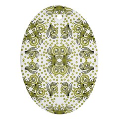 Background Pattern Texture Design Ornament (oval)