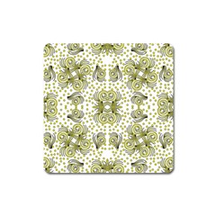 Background Pattern Texture Design Square Magnet by Wegoenart