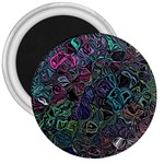 Background Pattern Texture Design 3  Magnets Front