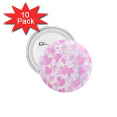 Valentine-background-hearts-bokeh 1 75  Buttons (10 Pack) by Zezheshop