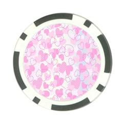 Valentine-background-hearts-bokeh Poker Chip Card Guard