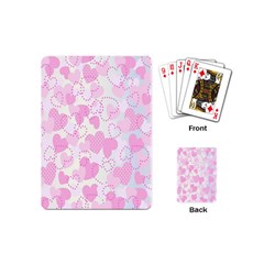 Valentine-background-hearts-bokeh Playing Cards Single Design (mini)