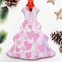 Valentine-background-hearts-bokeh Ornament (christmas Tree) 