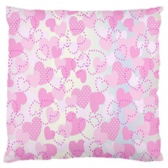 Valentine-background-hearts-bokeh Standard Flano Cushion Case (two Sides) by Zezheshop