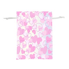 Valentine-background-hearts-bokeh Lightweight Drawstring Pouch (s) by Zezheshop