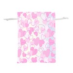 Valentine-background-hearts-bokeh Lightweight Drawstring Pouch (M) Front