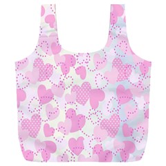 Valentine-background-hearts-bokeh Full Print Recycle Bag (xxxl) by Zezheshop