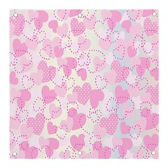 Valentine-background-hearts-bokeh Banner And Sign 3  X 3 