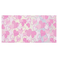 Valentine-background-hearts-bokeh Banner And Sign 6  X 3 