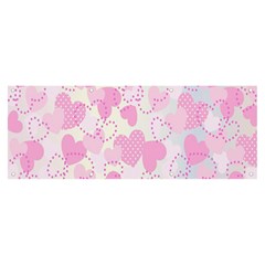 Valentine-background-hearts-bokeh Banner And Sign 8  X 3 