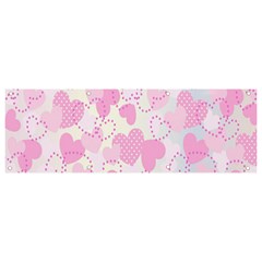 Valentine-background-hearts-bokeh Banner And Sign 9  X 3 